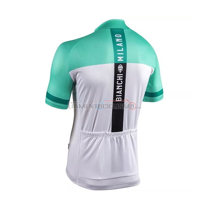 Abbigliamento Ciclismo Bianchi Manica Corta 2021 Bianco Verde